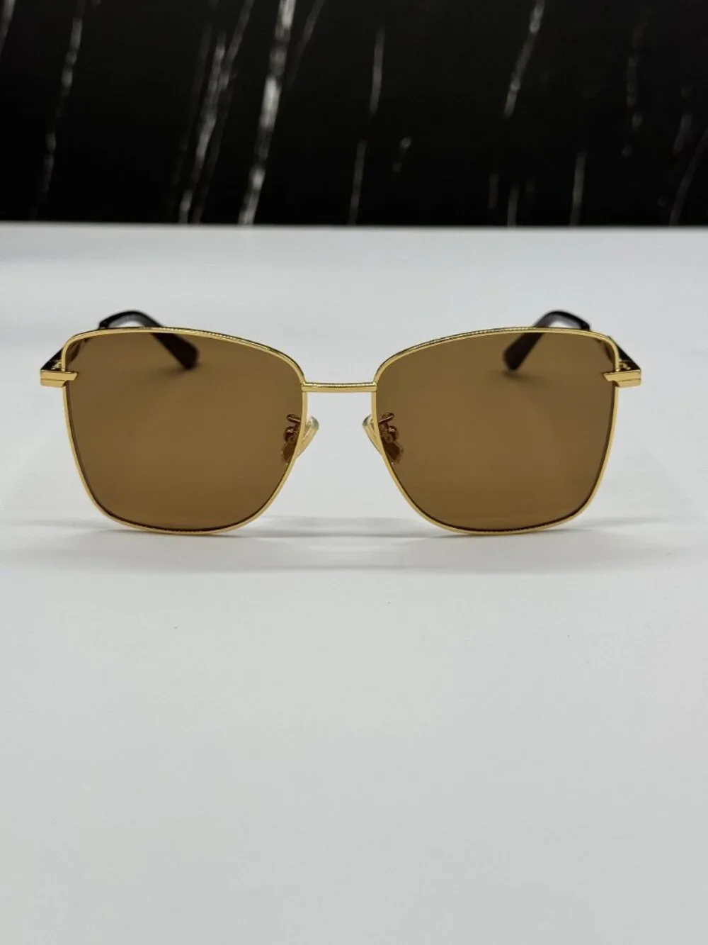 NEW BOTTEGA VENETA SUNGLASSES WOMEN GOLD BV1237S 002